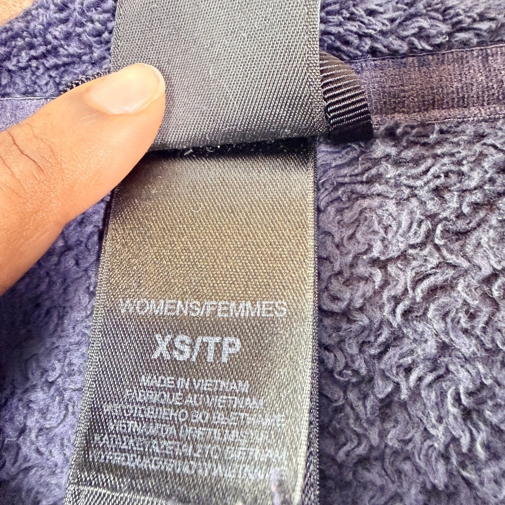 The North Face Osito Fleece Jacket‎ Womens XS Purple Full Zip Soft Plush Raschel - Picture 9 of 12